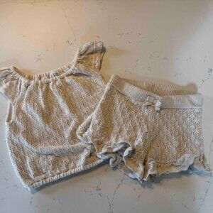 Janie and Jack Crochet Scalloped Trim Top and Scalloped Hem Shorts 5